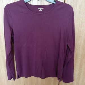 St. John's Bay purple long sleeved shirt size medium
